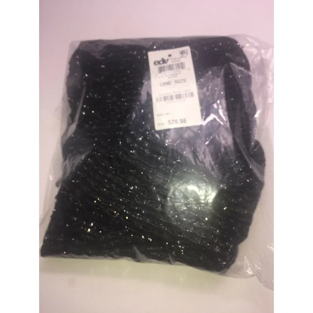 Style&co. Metallic Boucle Scarf (Black, OS)